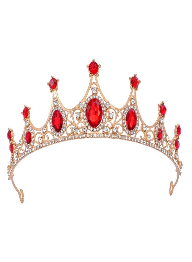 FORSEVEN Crystal Tiaras Birthday Crown for Women Wedding Rhinestones Princess Party Headbands Hair Accessories for Women Halloween Decorations Headband - Image 1